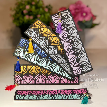 Matrice de découpe Fan Border collection Art déco de Sue Wilson, Creative Expressions