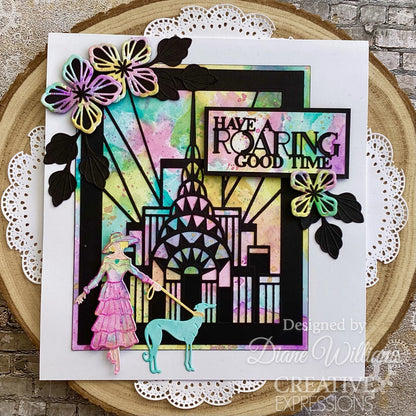 Matrices de découpe Sue Wilson Mini Expressions Art Déco "Have A Roaring Good Time"