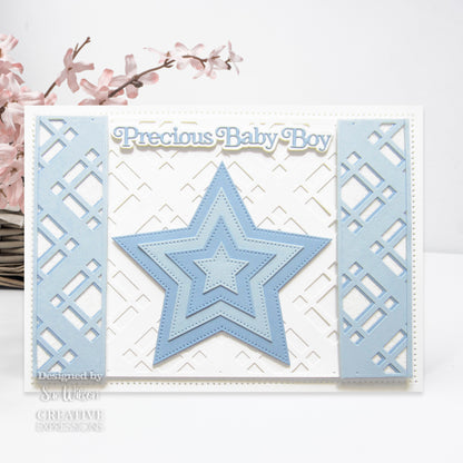 Matrice de découpe Creative Expressions Sue Wilson Background Plaid
