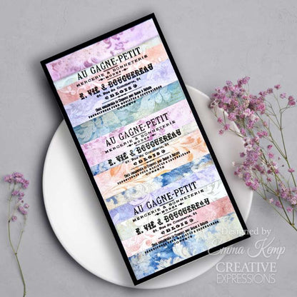 Creative Expressions Taylor Made Journals Sewing 6 in x 8 in Clear Stamp Set