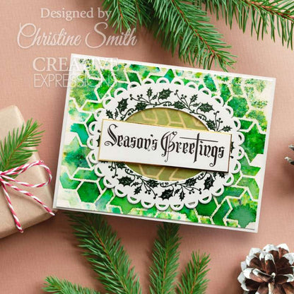 Creative Expressions Taylor Made Journals Pochoir Vitrail 6 po x 6 po