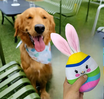 Jouet de Pâques – Jouet en peluche pour chien avec oreilles de lapin