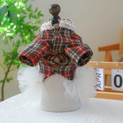 Coco Plaid Fashion Dress | Luxury Dog Apparel