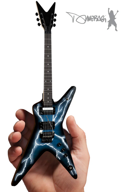 Réplique miniature de guitare Dimebag Darrell Signature Lightning Bolt - Sous licence officielle