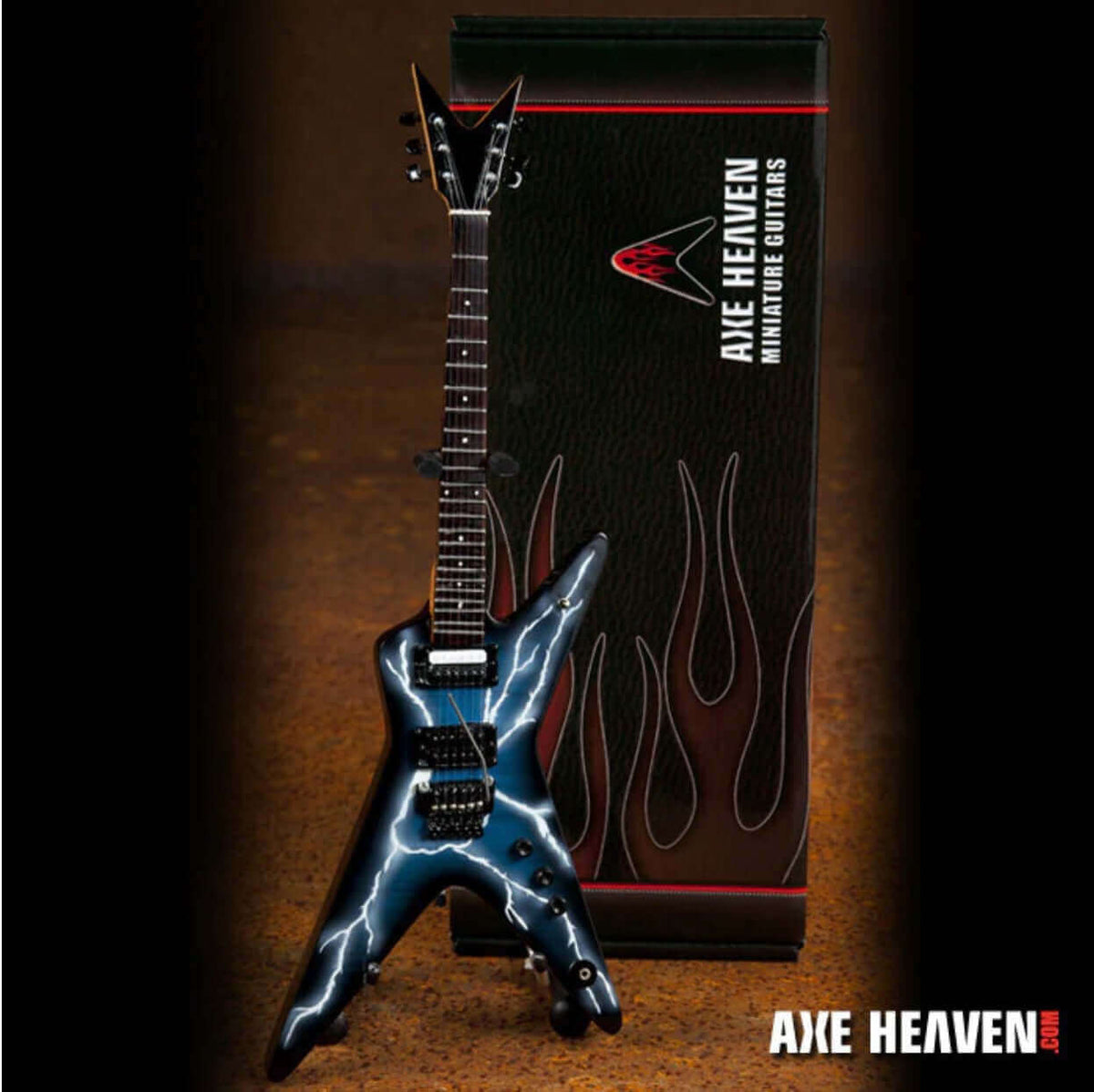 Réplique miniature de guitare Dimebag Darrell Signature Lightning Bolt - Sous licence officielle