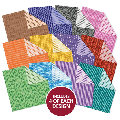 Blocs de papier Duo Design - Rayures esquissées et Points délicats