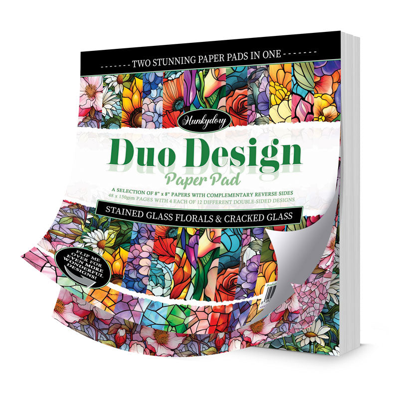 Blocs de papier Duo Design – Vitrail et Verre craquelé