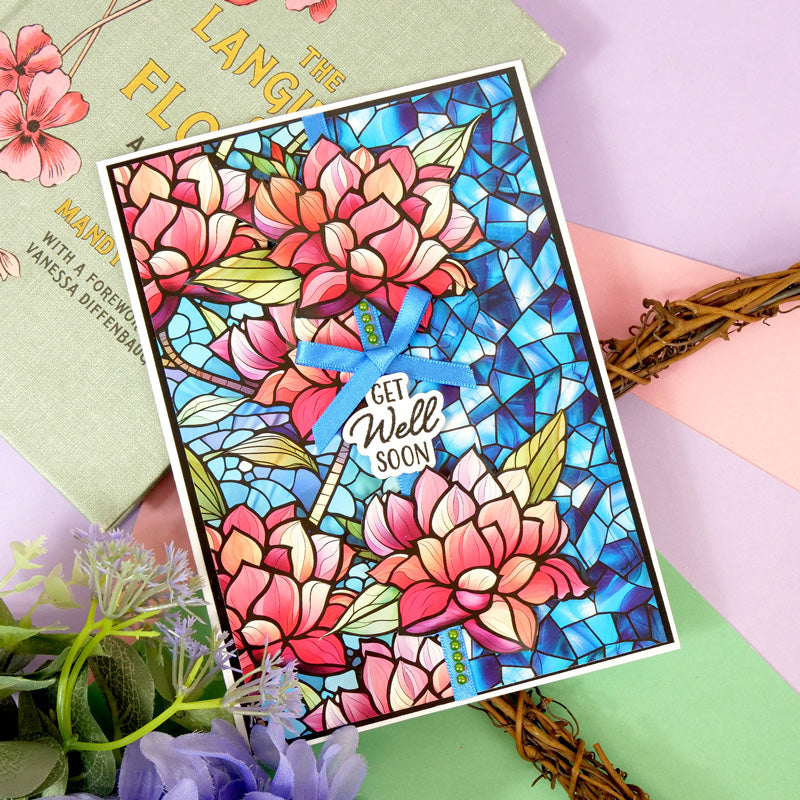 Blocs de papier Duo Design – Vitrail et Verre craquelé