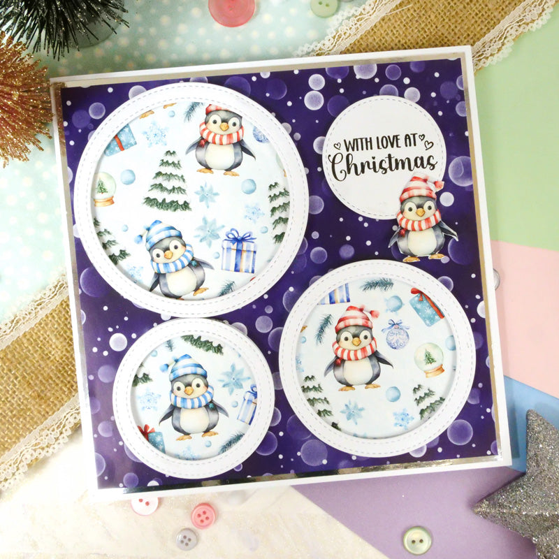 Blocs de papier Duo Design - Mignons de Noël & Rayures Colorées