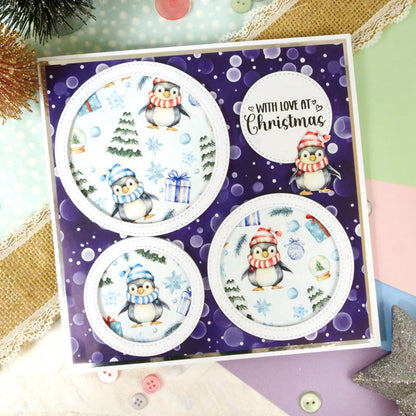 Blocs de papier Duo Design - Mignons de Noël & Rayures Colorées