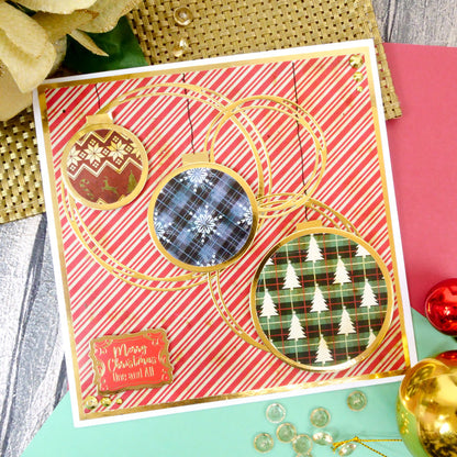 Blocs de papier Duo Design - Mignons de Noël & Rayures Colorées