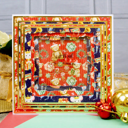 Blocs de papier Duo Design - Mignons de Noël & Rayures Colorées