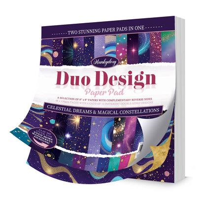 Blocs de papier Duo Design – Rêves célestes et Constellations magiques