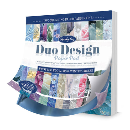 Blocs de papier Duo Design - Fleurs givrées & Brise hivernale