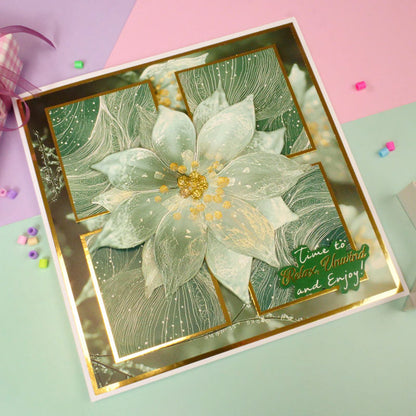 Blocs de papier Duo Design - Fleurs givrées & Brise hivernale