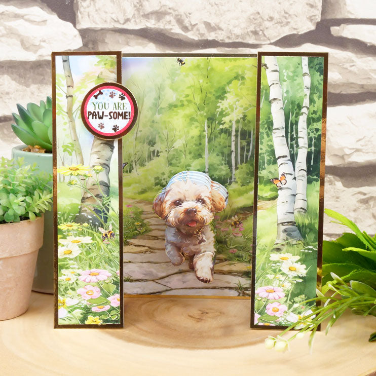 Une feuille de découpage A Woofly Time