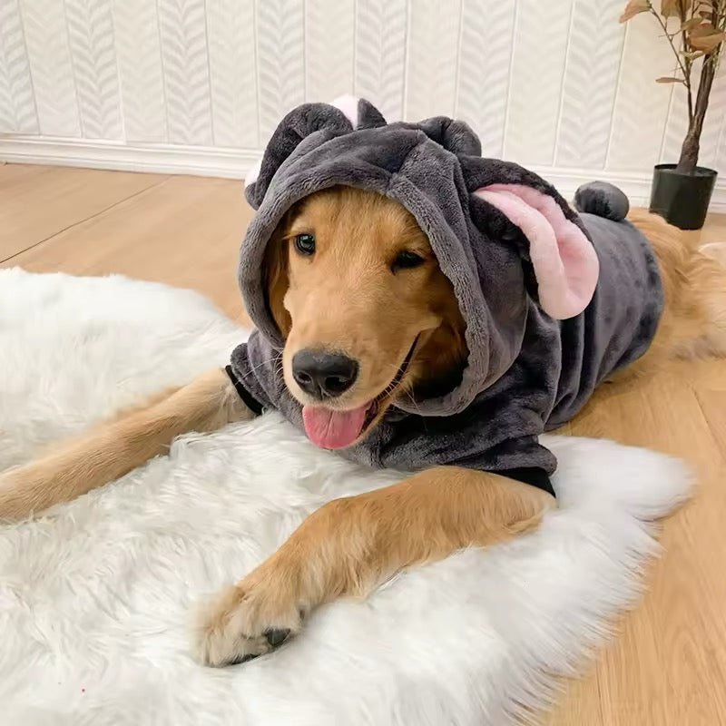 Sweat à capuche lapin de Pâques gris – Sweat à capuche Pâques pour chien