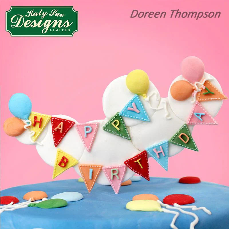 Bunting Alphabet Silicone Mould