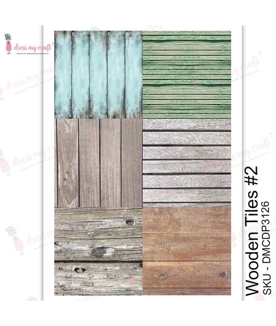 Dress My Craft Transfer Me - Carreaux en Bois #2