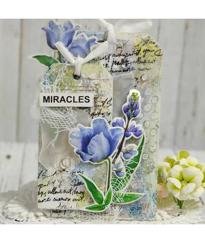 Dress My Craft Transfer Me - Tulipes bleues