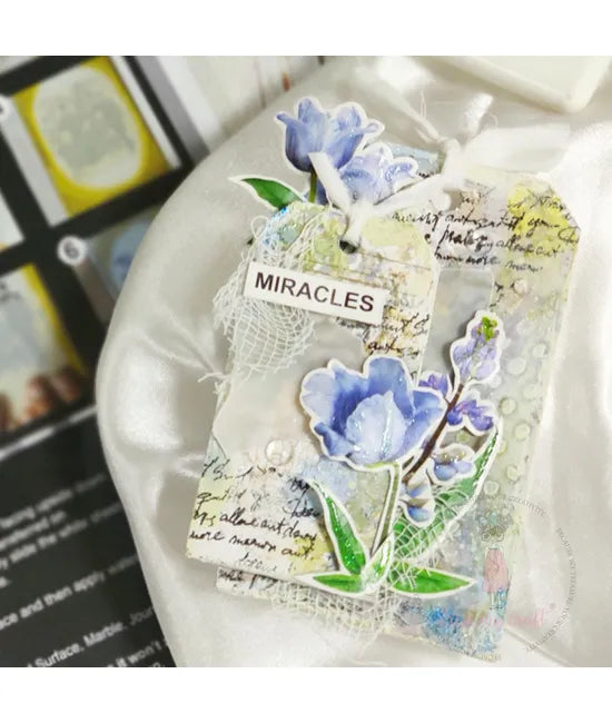 Dress My Craft Transfer Me - Tulipes bleues
