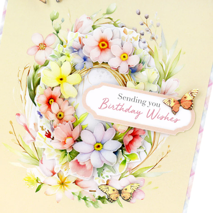 Découpage prédécoupé – Panier floral et couronne (lot de 3)