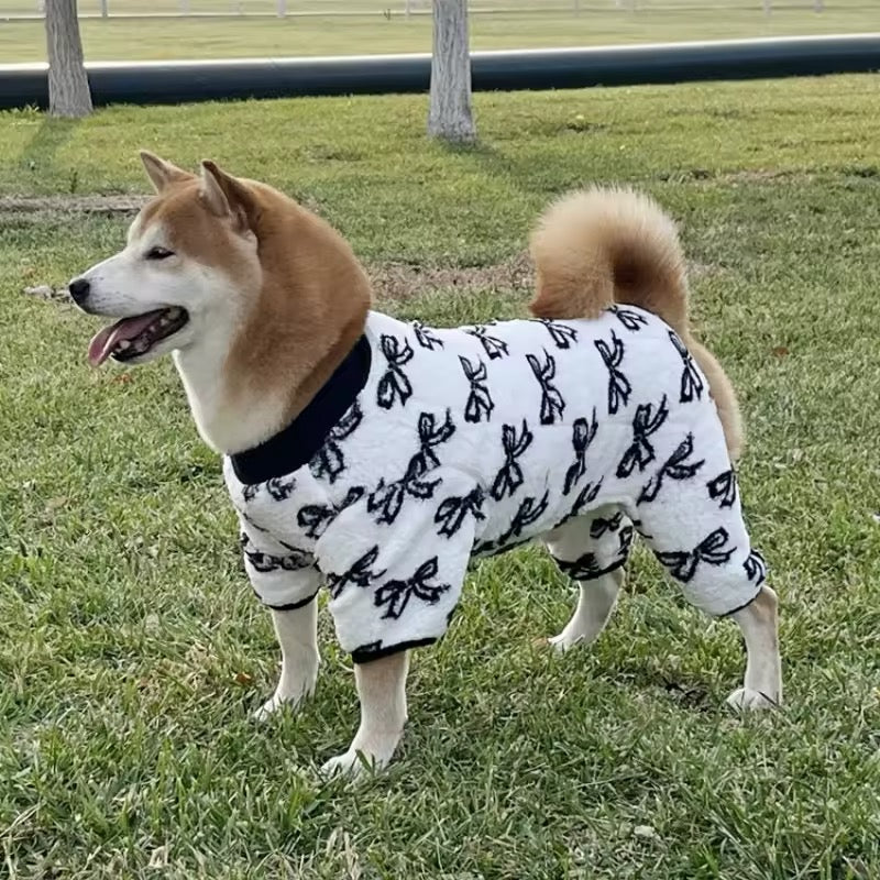Combinaison Nœuds et Tout – Combinaison de luxe pour chiens de races moyennes à grandes