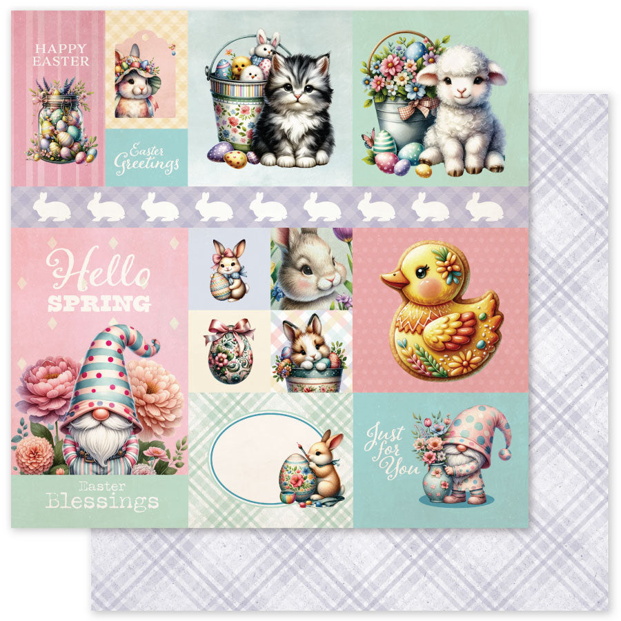 Easter Time Basics A 12 x 12 Paper (12 pc Bulk Pack) 34092