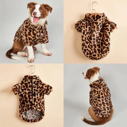 Manteau pour chien Imprimé léopard – Manteau de luxe pour chiens qui font sensation