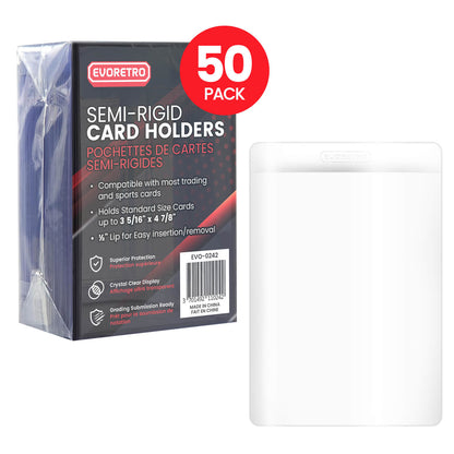EVORETRO Semi-Rigid Card Holders - Grading 3 5/16” × 4 7/8”