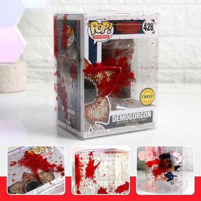 Funko Pop 4 pouces - Sang rouge avec impacts de balles - Protecteur EVORETRO PET 0,40 mm - Lot de 10