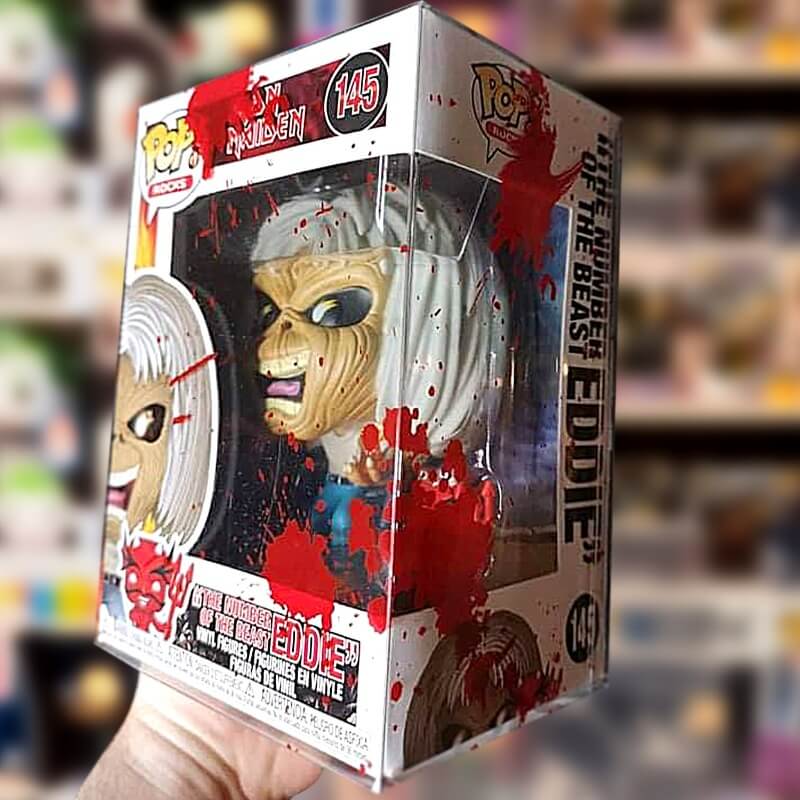 Funko Pop 4 pouces - Sang rouge avec impacts de balles - Protecteur EVORETRO PET 0,40 mm - Lot de 10