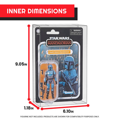 Action Figure Protective Case for Carded Star Wars and GI Joe  3.75'' (Shallow, 30MM) - 10 Pack