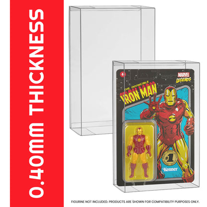 Action Figure Protective Case for Carded Star Wars and GI Joe  3.75'' (Shallow, 30MM) - 10 Pack