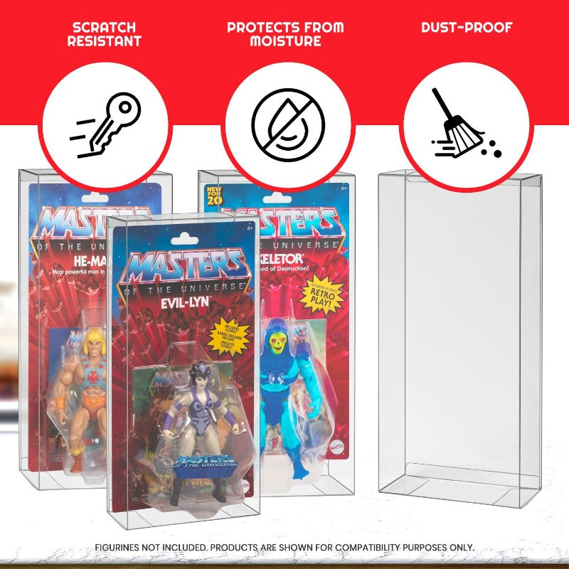 MOTU Origins Power Posing (Carded) Box - EVORETRO PET Protector 0.40MM - Pack of 10
