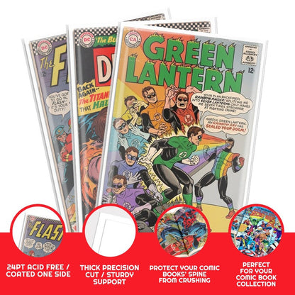 Regular-Silver Comic Backer Boards - Backboard 24PT