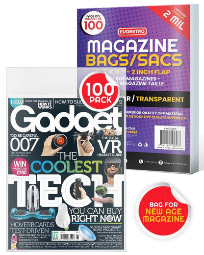 EVORETRO Comic Bags for New Magazine Size Magazine Comic Bags - 2MIL