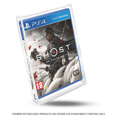 EVORETRO Acrylic Video Game Box Protector for Sony PS3 PS4, Blu-Ray, XBOX1 - Pack of 2
