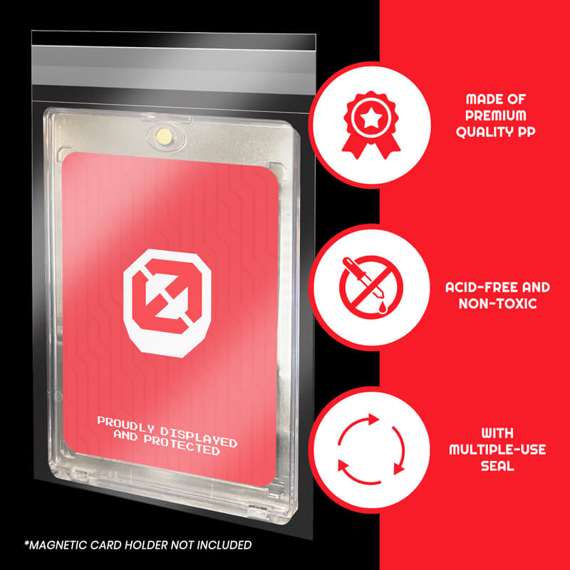 Sac d'équipe EVORETRO pour cartes Idéal pour l'expédition de cartes de sport, Pokémon ou TCG