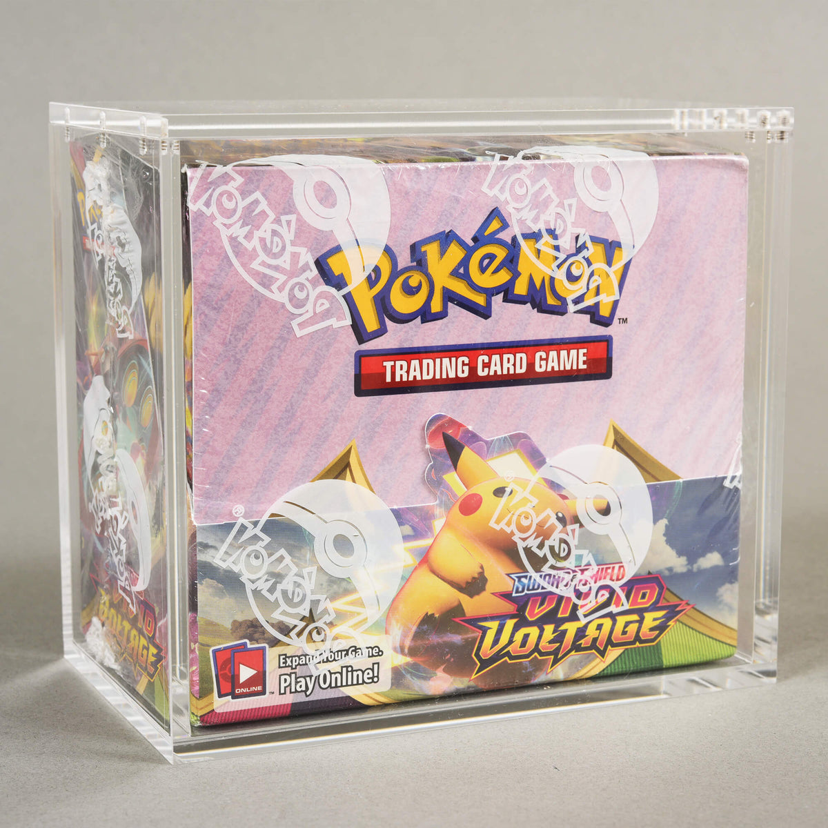 EVORETRO Acrylic Case for Pokemon Booster Box with Magnetic Lid Pack of 1