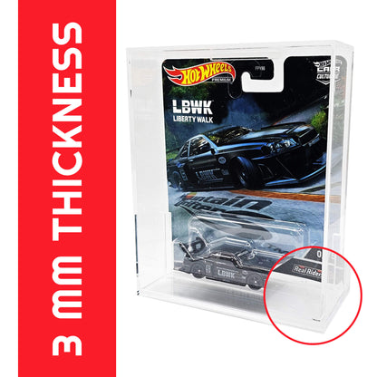 EVORETRO Acrylic Protector Case for Hot Wheels Premium, Pack of 2