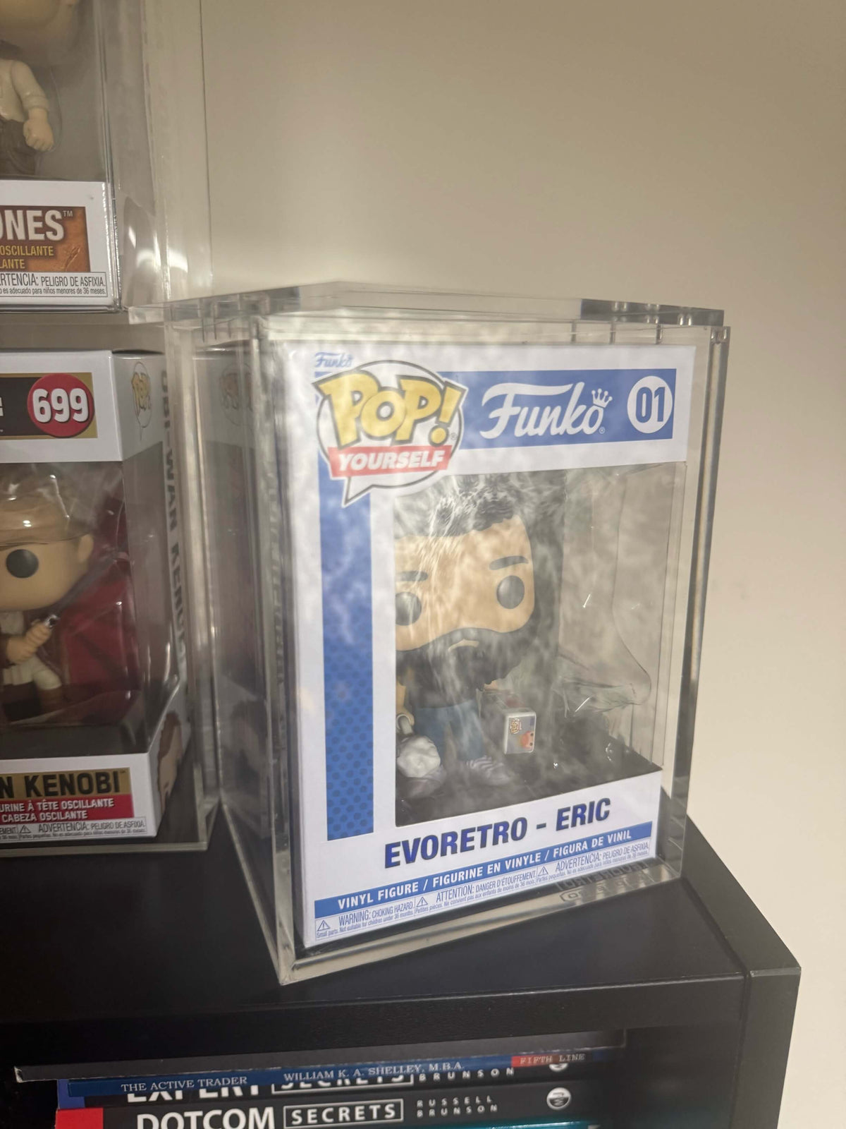 EVORETRO Acrylic Case Display for Standard size 4" Funko Pop Pack of 1