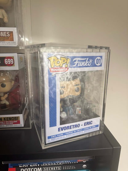 EVORETRO Acrylic Case Display for Standard size 4" Funko Pop Pack of 1