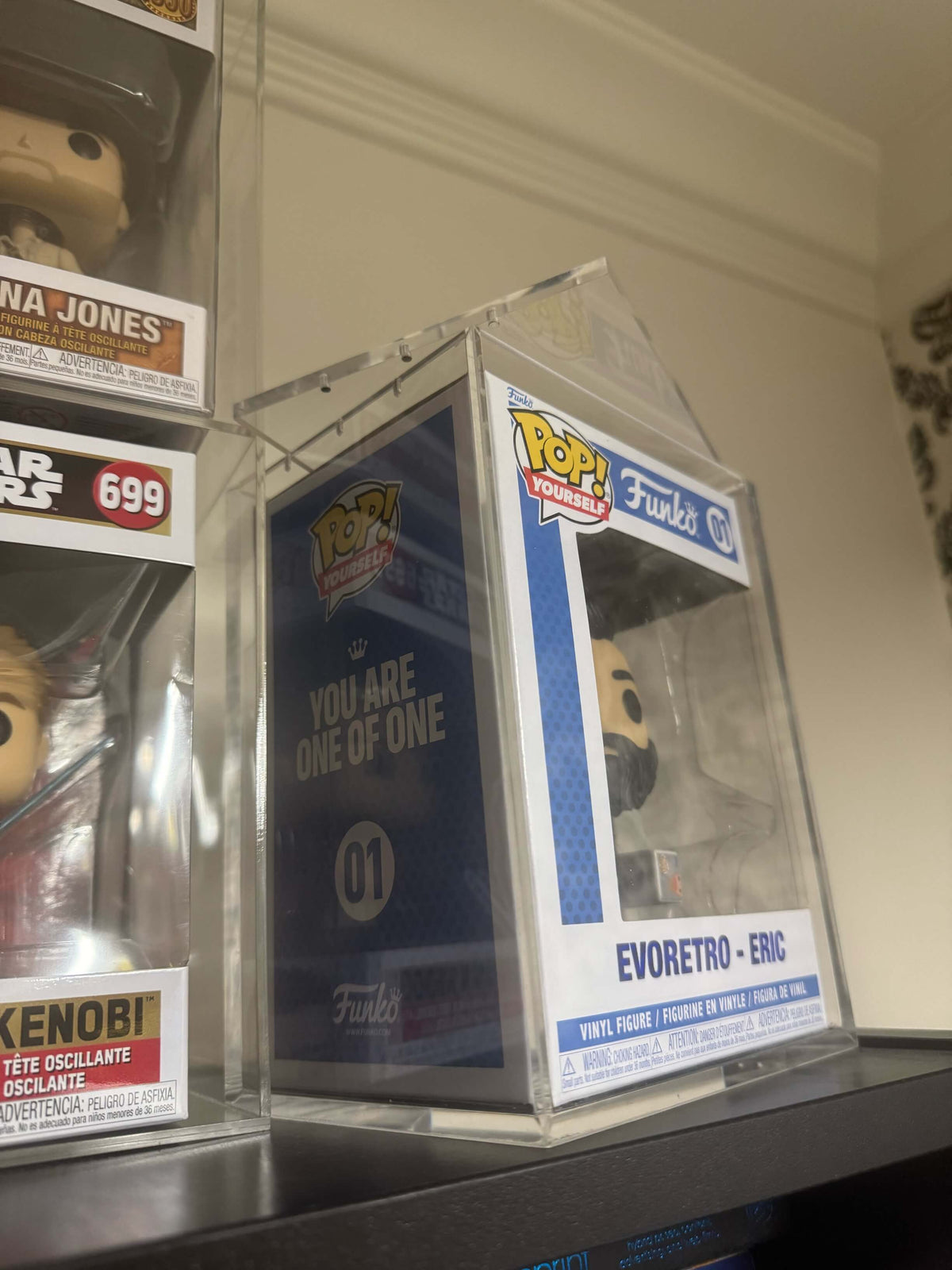 EVORETRO Acrylic Case Display for Standard size 4" Funko Pop Pack of 1