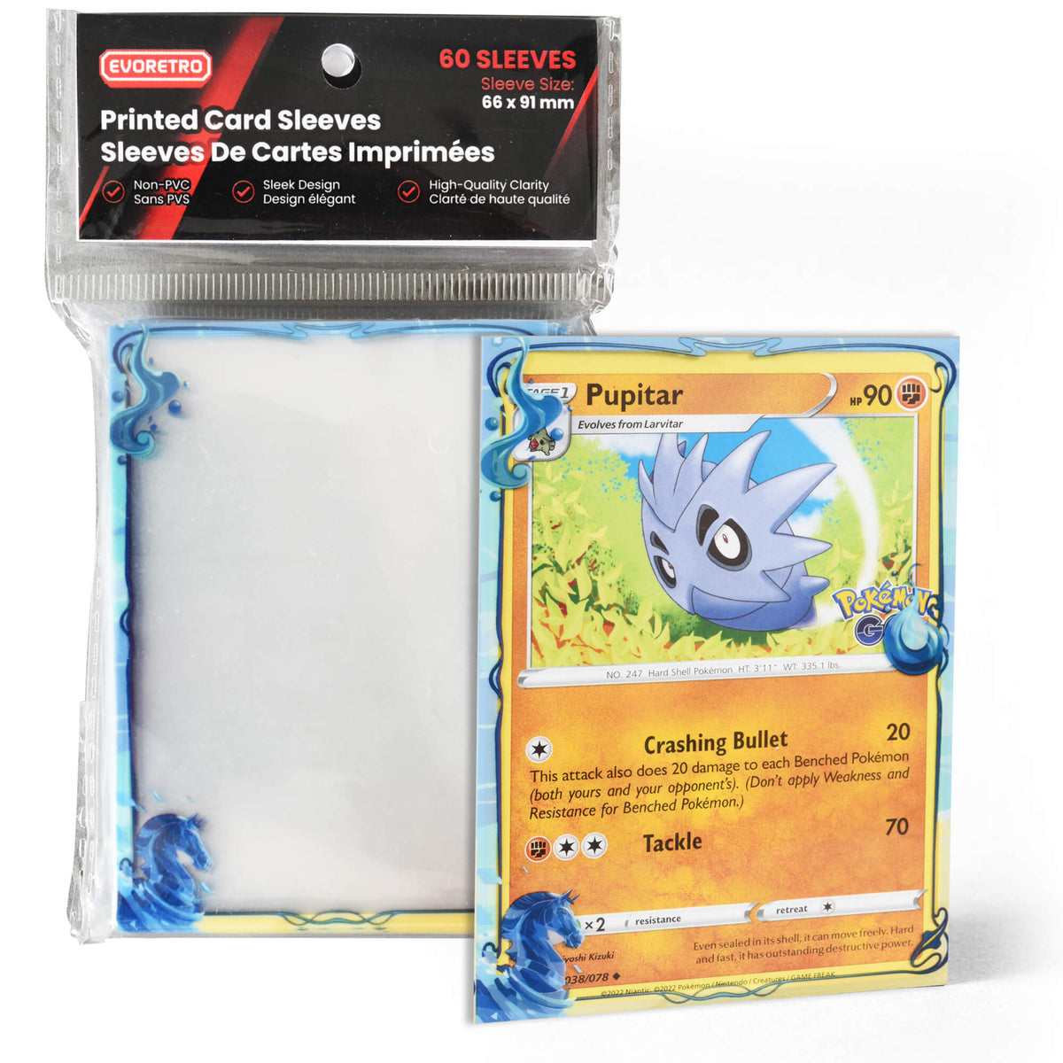 Protège-cartes imprimés EVORETRO TCG – Motifs thématiques pour Pokémon, MTG et plus encore