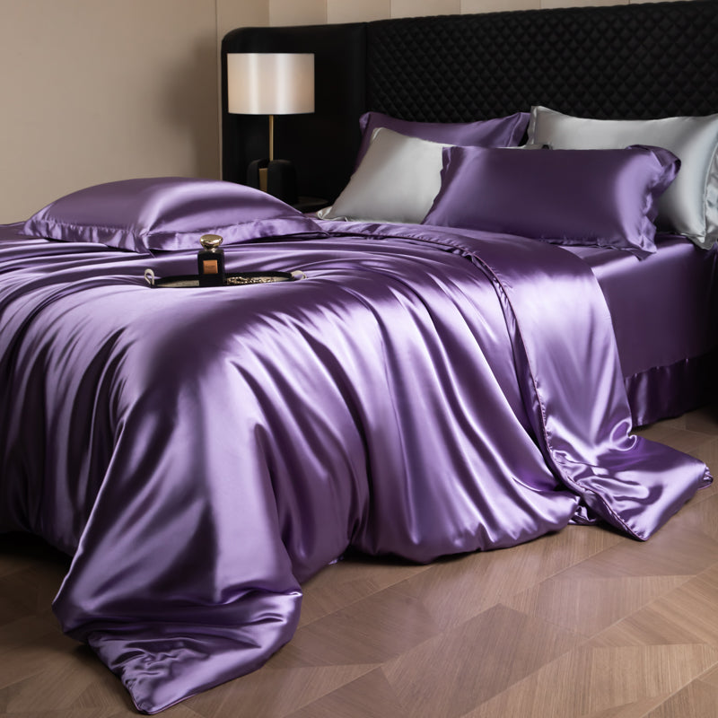 Housse de Couette Élégante Lustre Luxe - Violet Élégant