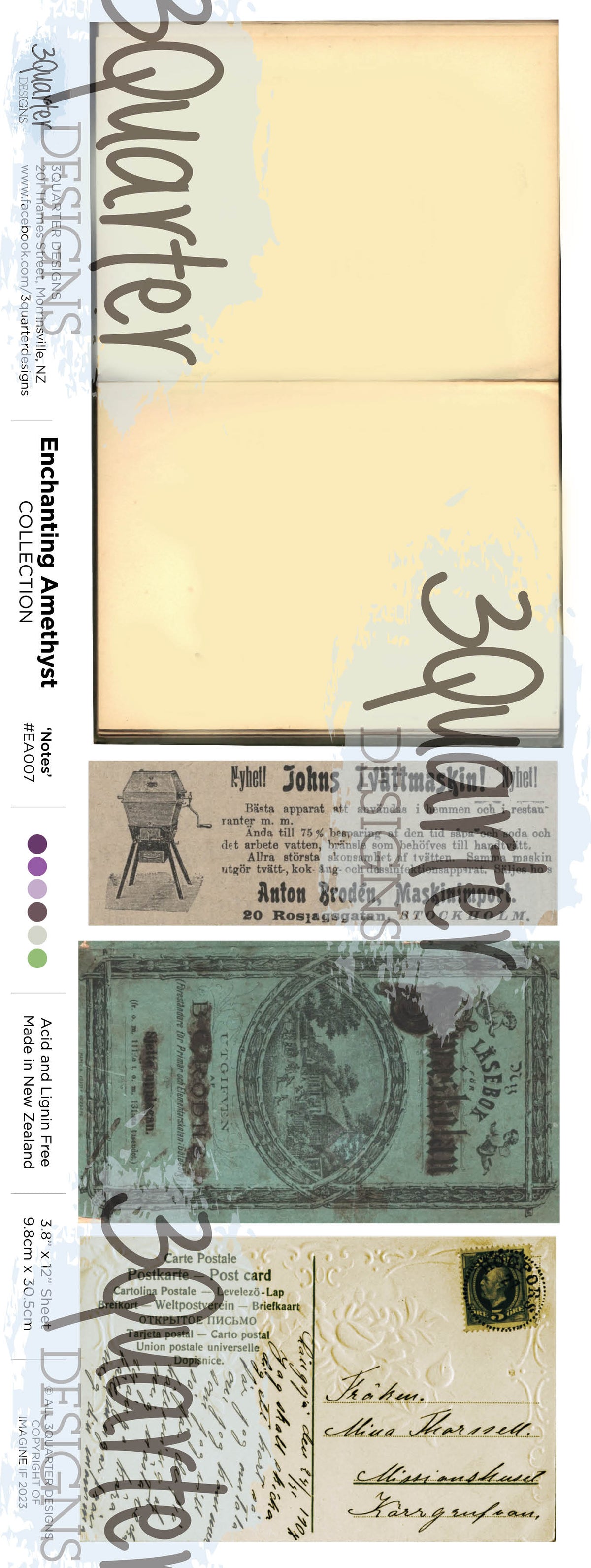3Quarter Designs - Améthyste Enchantée - Collection de Scrapbooking