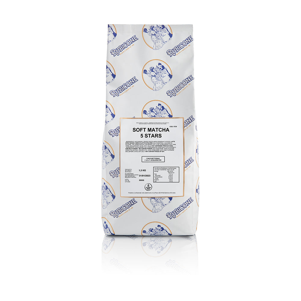 Préparation pour crème glacée molle au Matcha 5 étoiles - Caisse de 8 sacs de 1,5 kg - Rubicone Canada - Livraison gratuite partout au Canada pour les commandes de plus de 199 CAD