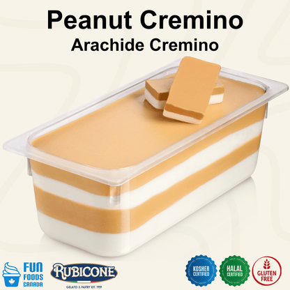 Peanut Spreadable Filling Cream - Cremino Peanut - 5 KG Bucket - Rubicone Canada - Ships Free Within Canada on Orders Above CAD $199