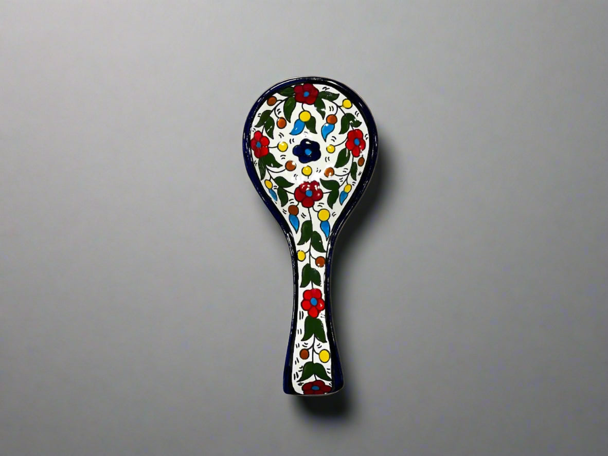 Repose-cuillère en céramique fait main – Grande taille | Plusieurs motifs
